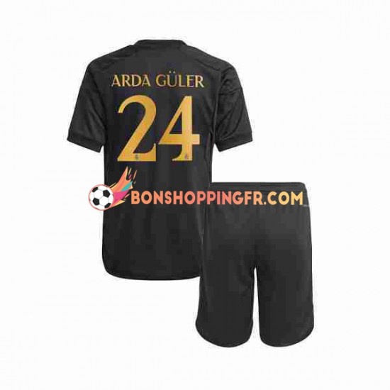 Maillot 3ème Real Madrid Arda Guler 24 2023-2024 Manches Courtes Jeune Enfant(+shorts)