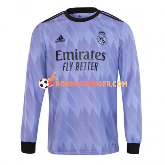Maillot Extérieur Real Madrid 2022-2023 Manches Longues Homme