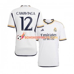 Maillot Domicile Real Madrid Camavinga 12 2023-2024 Manches Courtes Homme