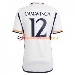 Maillot Domicile Real Madrid Camavinga 12 2023-2024 Manches Courtes Homme