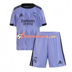 Maillot Extérieur Real Madrid 2022-2023 Manches Courtes Jeune Enfant(+shorts)