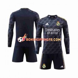 Maillot Extérieur Real Madrid 2023-2024 Manches Longues Jeune Enfant(+shorts)