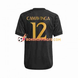 Maillot 3ème Real Madrid Eduardo Camavinga 12 2023-2024 Manches Courtes Homme