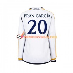 Maillot Domicile Real Madrid Fran Garcia 20 2023-2024 Manches Longues Homme