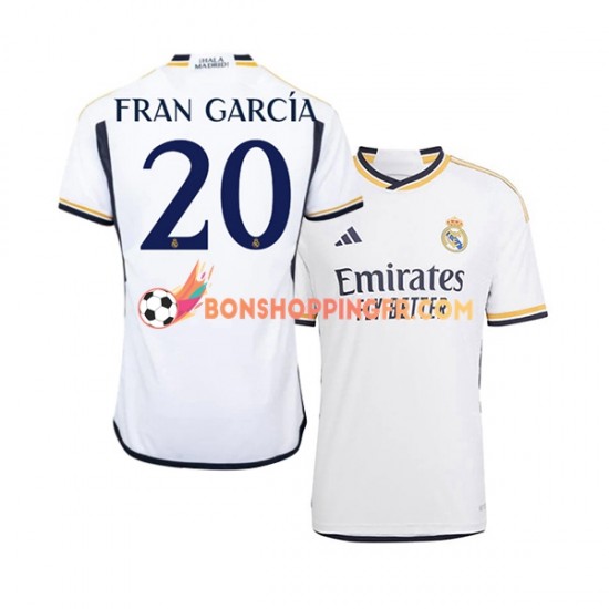 Maillot Domicile Real Madrid Fran Garcia 20 2023-2024 Manches Courtes Homme