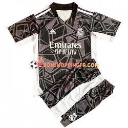 Maillot Extérieur Real Madrid Gardien 2022-2023 Manches Courtes Jeune Enfant(+shorts)