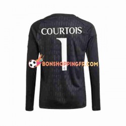 Maillot Extérieur Real Madrid Gardien Thibaut Courtois 1 2023-2024 Manches Longues Homme