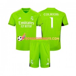 Maillot Domicile Real Madrid Gardien Thibaut Courtois 1 2023-2024 Manches Courtes Jeune Enfant(+shorts)