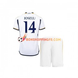 Maillot Domicile Real Madrid JOSELU 14 2023-2024 Manches Courtes Jeune Enfant(+shorts)