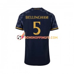 Maillot Extérieur Real Madrid Jude Bellingham 5 2023-2024 Manches Courtes Homme