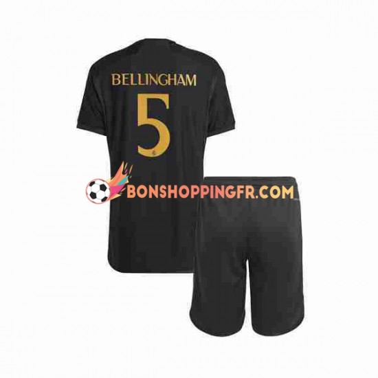 Maillot 3ème Real Madrid Jude Bellingham 5 2023-2024 Manches Courtes Jeune Enfant(+shorts)