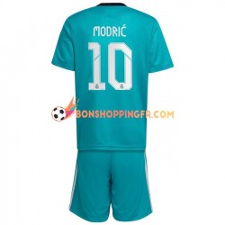 Maillot 3ème Real Madrid Luka Modric 10 2021-2022 Manches Courtes Jeune Enfant(+shorts)