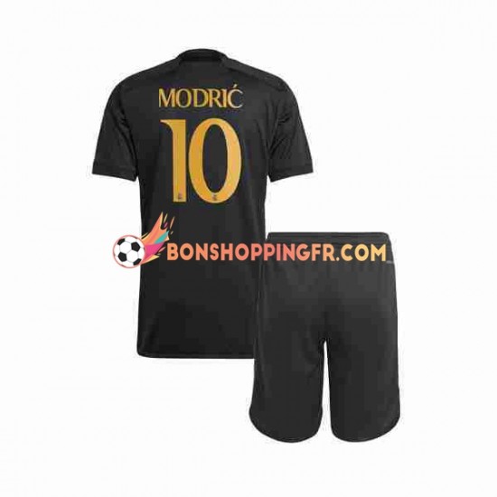 Maillot 3ème Real Madrid Luka Modric 10 2023-2024 Manches Courtes Jeune Enfant(+shorts)