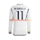 Maillot Domicile Real Madrid Rodrygo Goes 11 2023-2024 Manches Longues Homme