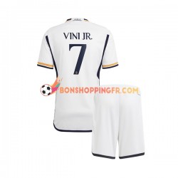 Maillot Domicile Real Madrid Vinicius Junior 7 2023-2024 Manches Courtes Jeune Enfant(+shorts)