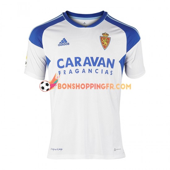 Maillot Domicile Real Zaragoza 2022-2023 Manches Courtes Homme