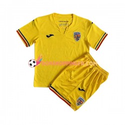 Maillot Domicile Roumanie 2023 Manches Courtes Jeune Enfant(+shorts)