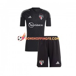 Maillot Domicile São Paulo Gardien 2023-2024 Manches Courtes Jeune Enfant(+shorts)