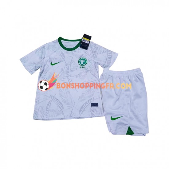 Maillot Domicile Arabie saoudite Coupe du Monde 2022 Manches Courtes Jeune Enfant(+shorts)