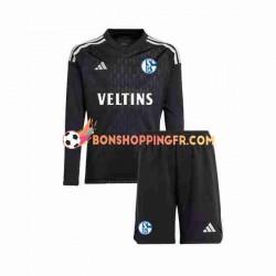 Maillot Extérieur Gardien Schalke 04 2023-2024 Manches Longues Jeune Enfant(+shorts)