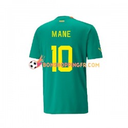 Maillot Extérieur Sénégal Mane Coupe du Monde 2022 Manches Courtes Homme