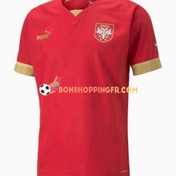 Maillot Domicile Serbie Coupe du Monde 2022 Manches Courtes Homme