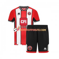 Maillot Domicile Sheffield United 2023-2024 Manches Courtes Jeune Enfant(+shorts)