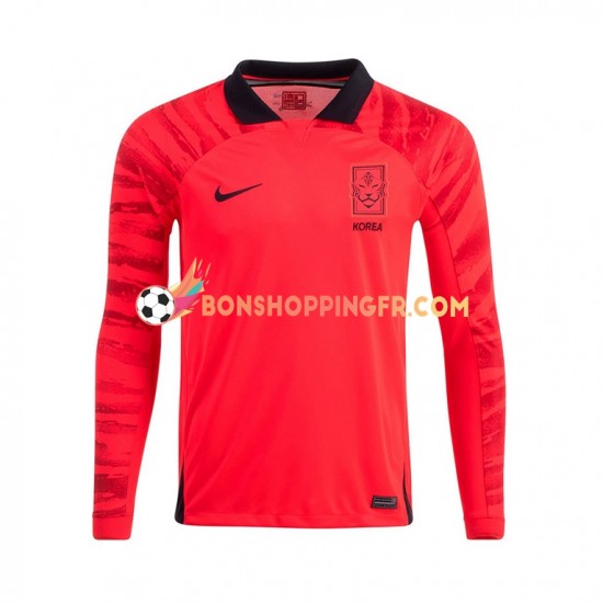 Maillot Domicile Corée du Sud Coupe du Monde 2022 Manches Longues Homme