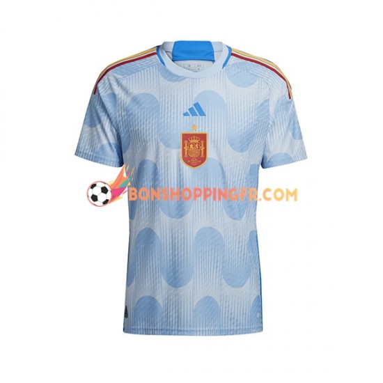 Maillot Extérieur Espagne Coupe du Monde 2022 Manches Courtes Homme