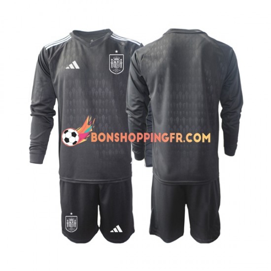 Maillot Domicile Espagne Gardien 2022 Manches Longues Jeune Enfant(+shorts)