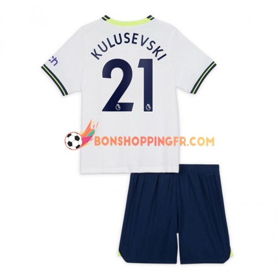 Maillot Domicile Tottenham Hotspur Dejan Kulusevski 21 2022-2023 Manches Courtes Jeune Enfant(+shorts)