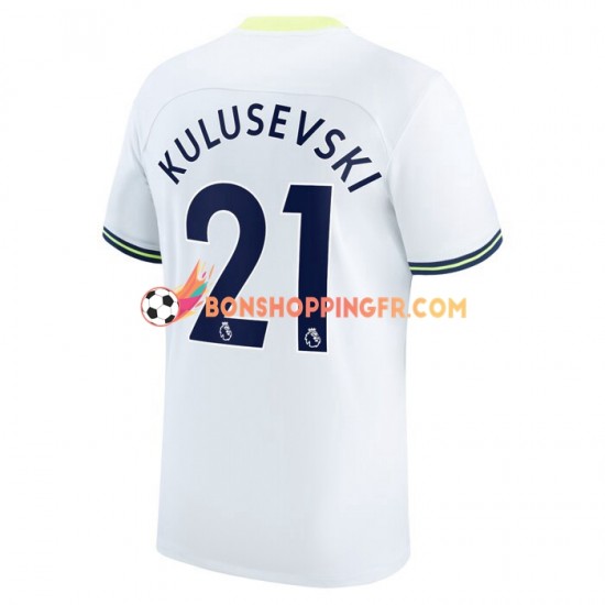 Maillot Domicile Tottenham Hotspur Dejan Kulusevski 21 2022-2023 Manches Courtes Homme