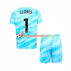 Maillot Domicile Tottenham Hotspur Gardien Hugo Lloris 1 2023-2024 Manches Courtes Jeune Enfant(+shorts)