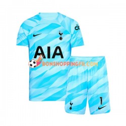 Maillot Domicile Tottenham Hotspur Gardien Hugo Lloris 1 2023-2024 Manches Courtes Jeune Enfant(+shorts)
