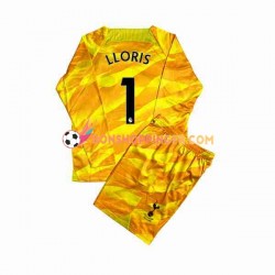 Maillot Extérieur Tottenham Hotspur Gardien Hugo 2023-2024 Orange Manches Longues Jeune Enfant(+shorts)