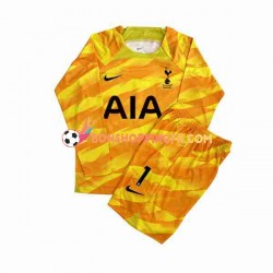 Maillot Extérieur Tottenham Hotspur Gardien Hugo 2023-2024 Orange Manches Longues Jeune Enfant(+shorts)