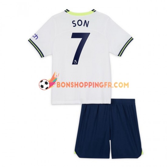 Maillot Domicile Tottenham Hotspur Son Heung-min 7 2022-2023 Manches Courtes Jeune Enfant(+shorts)