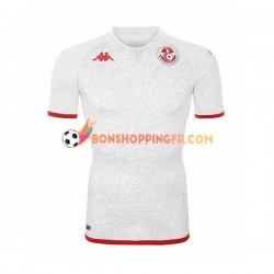 Maillot Extérieur Tunisie Coupe du Monde 2022 Manches Courtes Homme