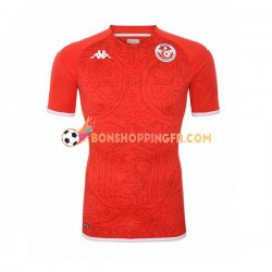 Maillot Domicile Tunisie Coupe du Monde 2022 Manches Courtes Homme