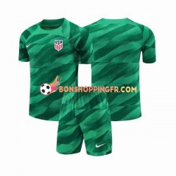 Maillot Domicile États-Unis Gardien 2023-2024 Manches Courtes Jeune Enfant(+shorts)