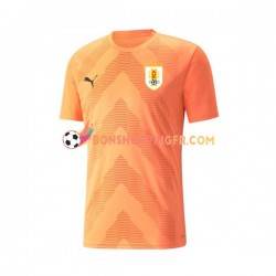 Maillot Extérieur Uruguay Gardien Coupe du Monde 2022 Manches Courtes Homme