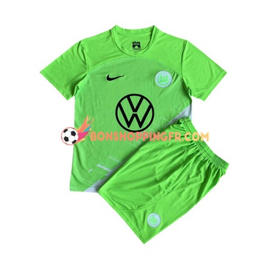 Maillot Domicile VfL Wolfsburg 2023-2024 Manches Courtes Jeune Enfant(+shorts)