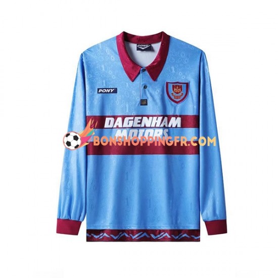 Maillot Rétro Domicile West Ham United 1995-1996 Manches Longues Homme
