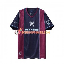 Maillot Rétro Domicile West Ham United Iron Maiden 2011 Manches Courtes Homme
