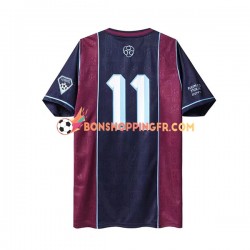 Maillot Rétro Domicile West Ham United Iron Maiden 2011 Manches Courtes Homme