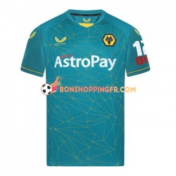 Maillot Extérieur Wolverhampton Wanderers 2022-2023 Manches Courtes Homme