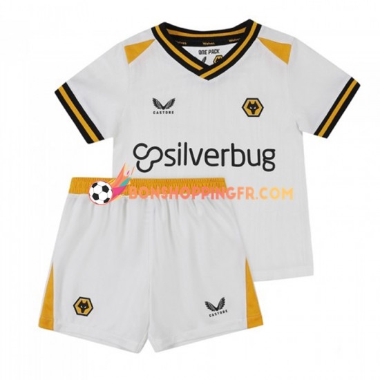 Maillot 3ème Wolverhampton Wanderers 2022-2023 Manches Courtes Jeune Enfant(+shorts)