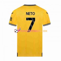 Maillot Domicile Wolverhampton Wanderers NETO 7 2023-2024 Manches Courtes Homme