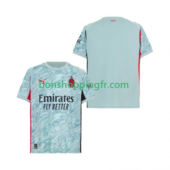 Maillot Domicile AC Milan Gardien 2025-2026 Manches Courtes Homme Maillot Domicile AC Milan Gardien 2025-2026 Manches Courtes Homme