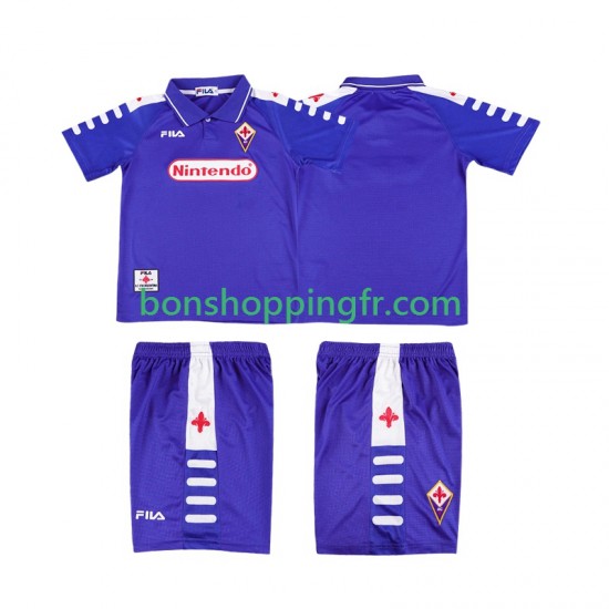 Maillot Rétro Domicile Fiorentina 1998 1999 Manches Courtes Jeune Enfant(+shorts) Maillot Rétro Domicile Fiorentina 1998 1999 Manches Courtes Jeune Enfant(+shorts)